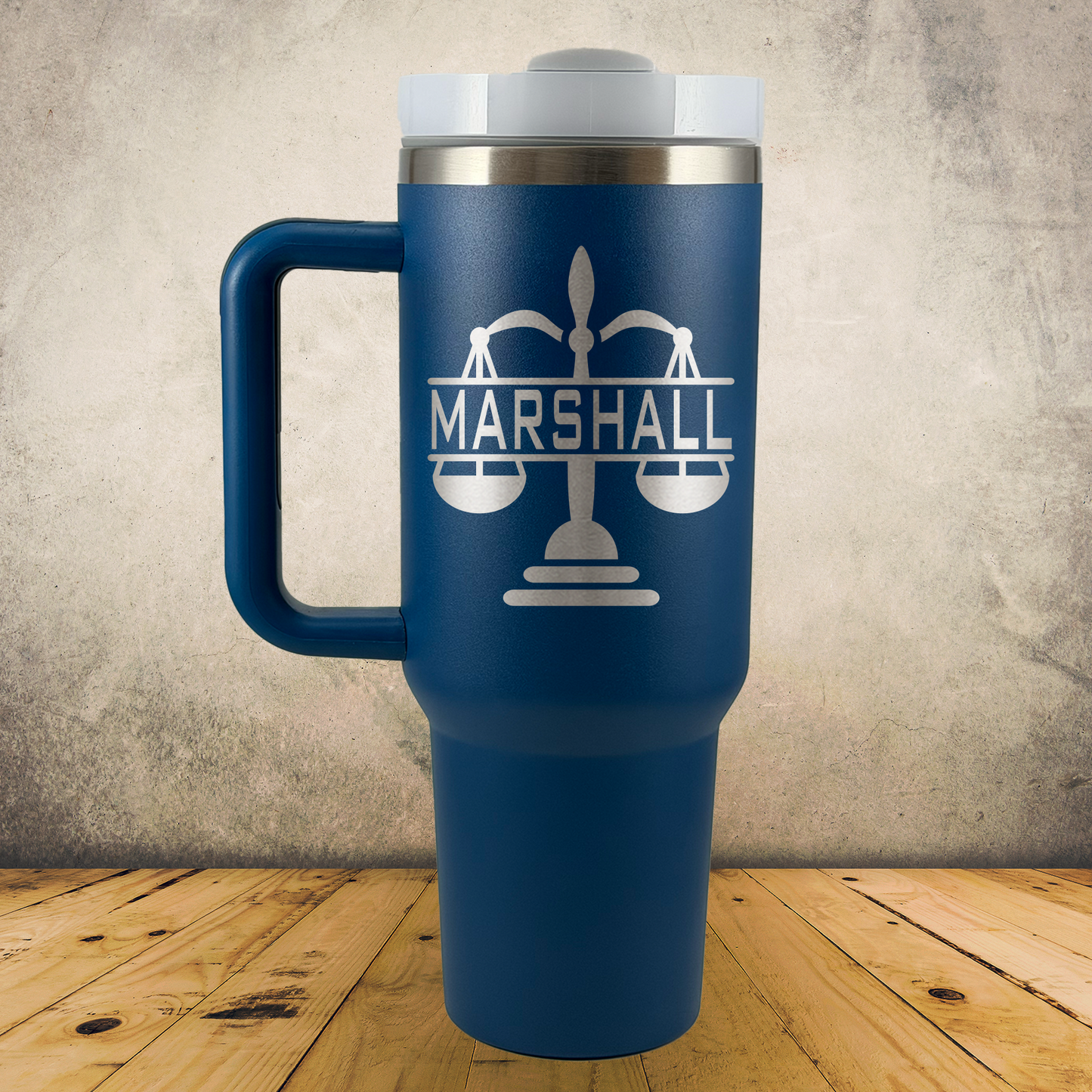 Personalized Lawyer Tumbler 40oz Custom Laser Engraved Cup w/Handle