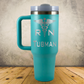 Personalized Nurse Tumbler 40oz Custom Stainless Steel Laser Engraved Travel Mug w/ Handle, RN Gift, Nursing Student Gift, Nurse Appreciation Gift