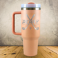 Personalized Golf Split Monogram Handle Tumbler - Laser Engraved