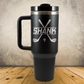 Personalized Golf Tumbler 40oz Custom Laser Engraved Cup w/Handle