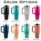 Personalized Dentist Tumbler, Custom Laser Engraved 40oz Stainless Steel Cup with Handle