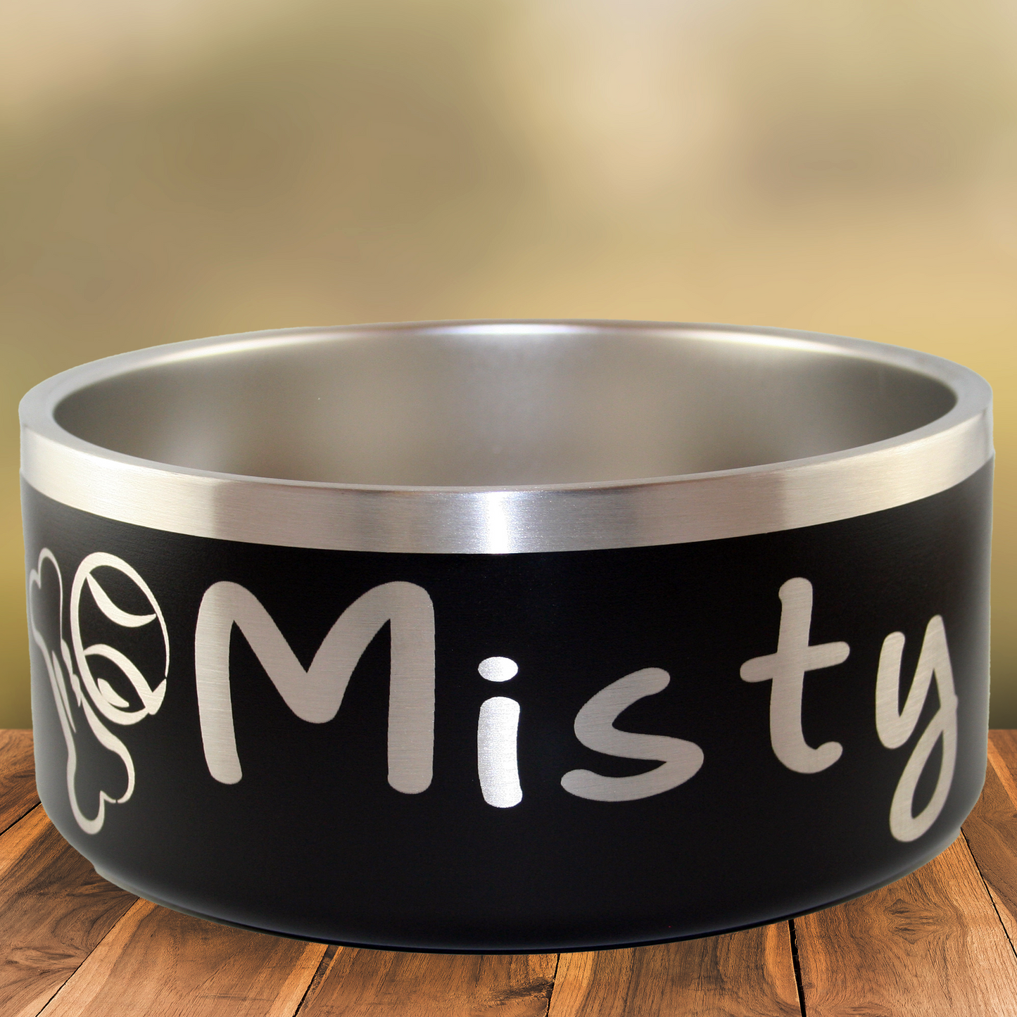 Personalized Pet Bowl Ball Bone - Laser Engraved