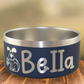 Personalized Pet Bowl Dog Paw - Laser Engraved