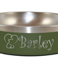 Personalized Pet Bowl Heart - Laser Engraved
