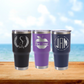 Personalized Monogram Travel Tumbler - Laser Engraved