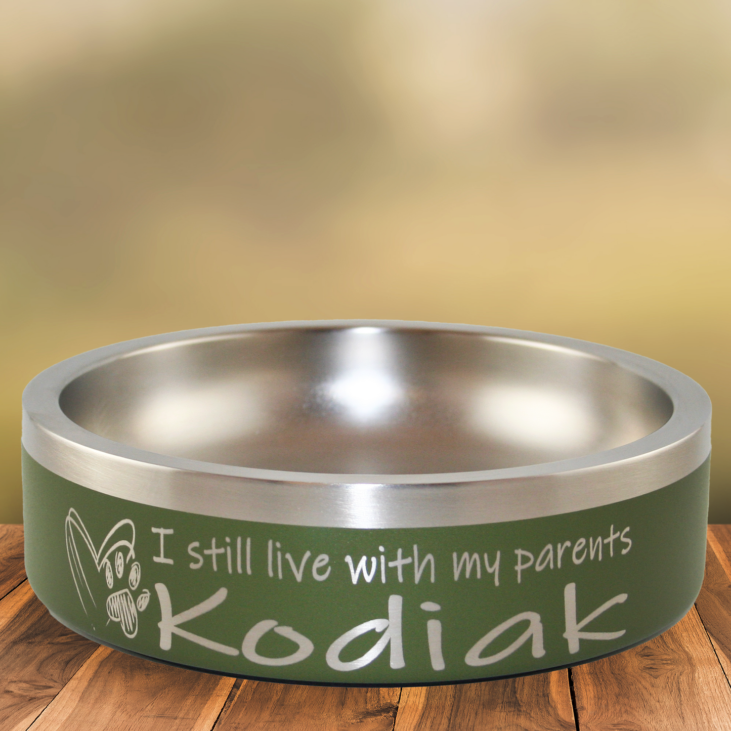 Personalized Pet Bowl Parents - Laser Engraved
