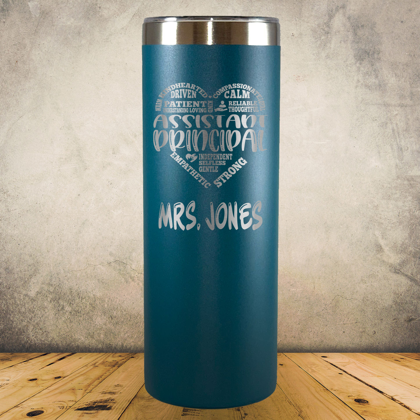 Personalized Laser Engraved Tumbler 20oz for Assistant Principal, Vice Principal, School Administrator, Back to School, End of School Year or Retirement Gift