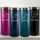 Personalized Dentist Tumbler, Custom Laser Engraved 20oz Skinny Stainless Steel Cup (Copy)