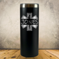 Personalized EMS 20oz Skinny Tumbler, Custom EMT & Paramedic Gift, Laser Engraved Stainless Steel Travel Mug, First Responder Cup