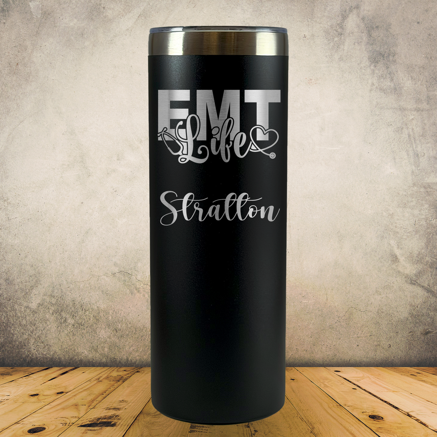 Personalized EMT 20oz Skinny Tumbler, Custom Paramedic & EMS Gift, Laser Engraved Stainless Steel Travel Mug, First Responder Cup (Copy)