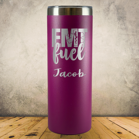 Personalized EMT 20oz Skinny Tumbler, Custom Paramedic & EMS Gift, Laser Engraved Stainless Steel Travel Mug, First Responder Cup (Copy) (Copy)