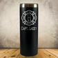 Personalized Laser Engraved Tumbler 20oz Skinny for Firefighter Captain