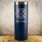 Personalized Laser Engraved Tumbler 20oz Skinny for Firefighter Assistant Chief