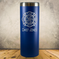 Personalized Laser Engraved Tumbler 20oz Skinny for Firefighter Chief