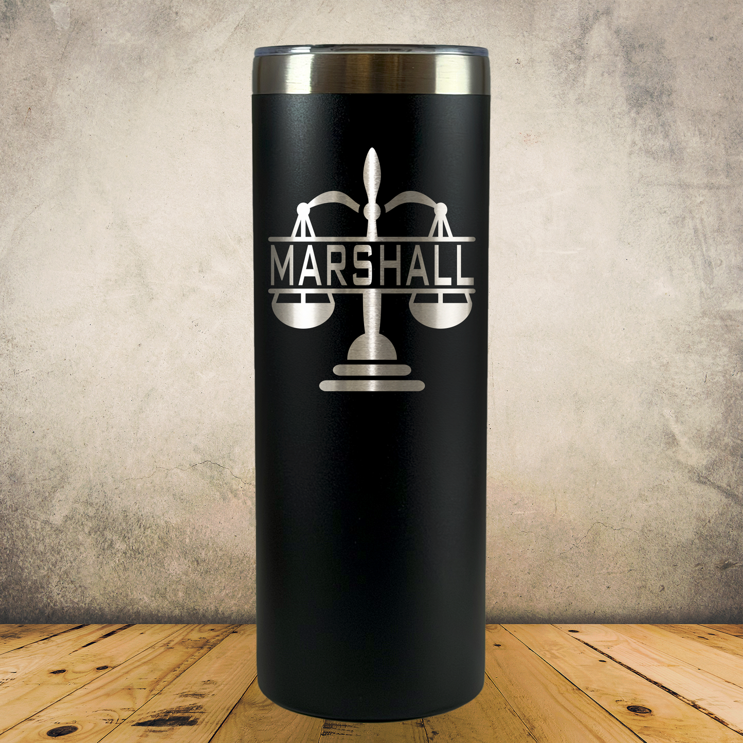Personalized Lawyer Tumbler 20oz Skinny Custom Laser Engraved Cup