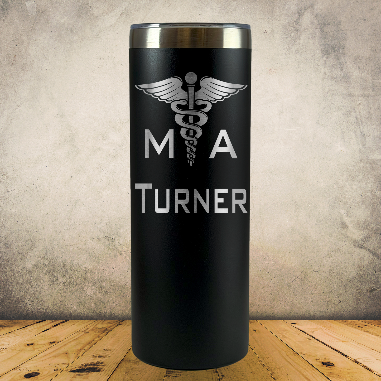 Personalized Medical Assistant Tumbler 20oz Skinny Stainless Steel Cup, Custom Laser Engraved CMA Gift, Medical Assistant Appreciation