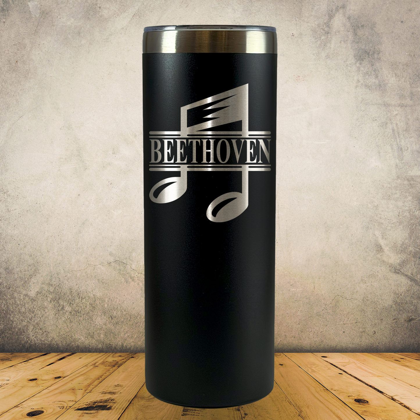 Personalized Music Teacher Tumbler 20oz Skinny Custom Laser Engraved Cup