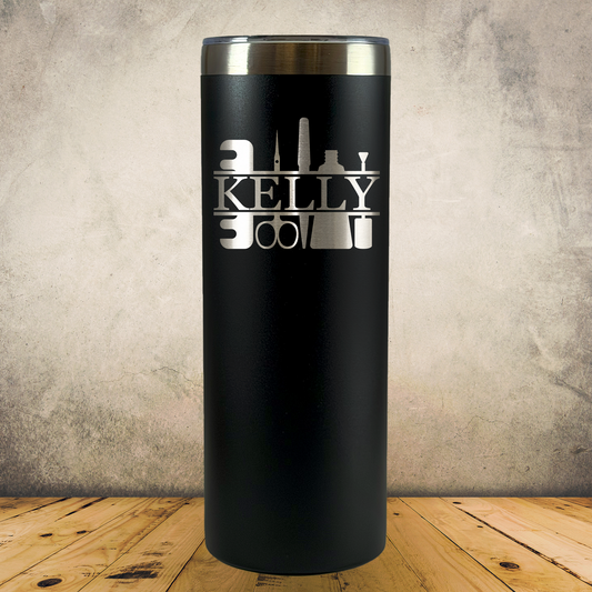 Personalized Manicurist Tumbler 20oz Skinny Custom Laser Engraved Cup