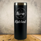 Personalized Nurse Tumbler, Custom 20oz Skinny Laser Engraved Stainless Steel Cup for Nursing School Graduation Gift