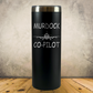 Personalized Co-Pilot Tumbler, 20oz Skinny Stainless Steel Laser Engraved Travel Mug, Custom Aviation Gift for Pilot