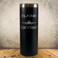 Personalized Flight Attendant Tumbler, 20oz Skinny Stainless Steel Laser Engraved Travel Mug, Custom Aviation Gift for Flight Crew