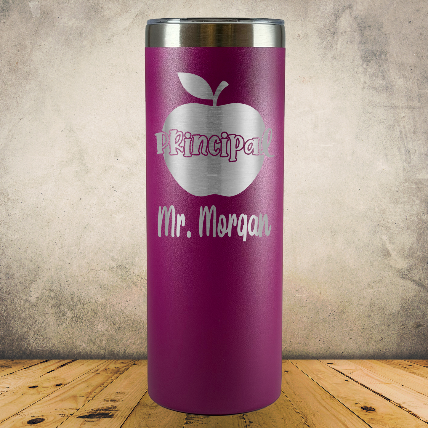 Personalized Laser Engraved Tumbler 20oz for Principal, Academic Director, School Administrator, Back to School, End of School Year or Retirement Gift