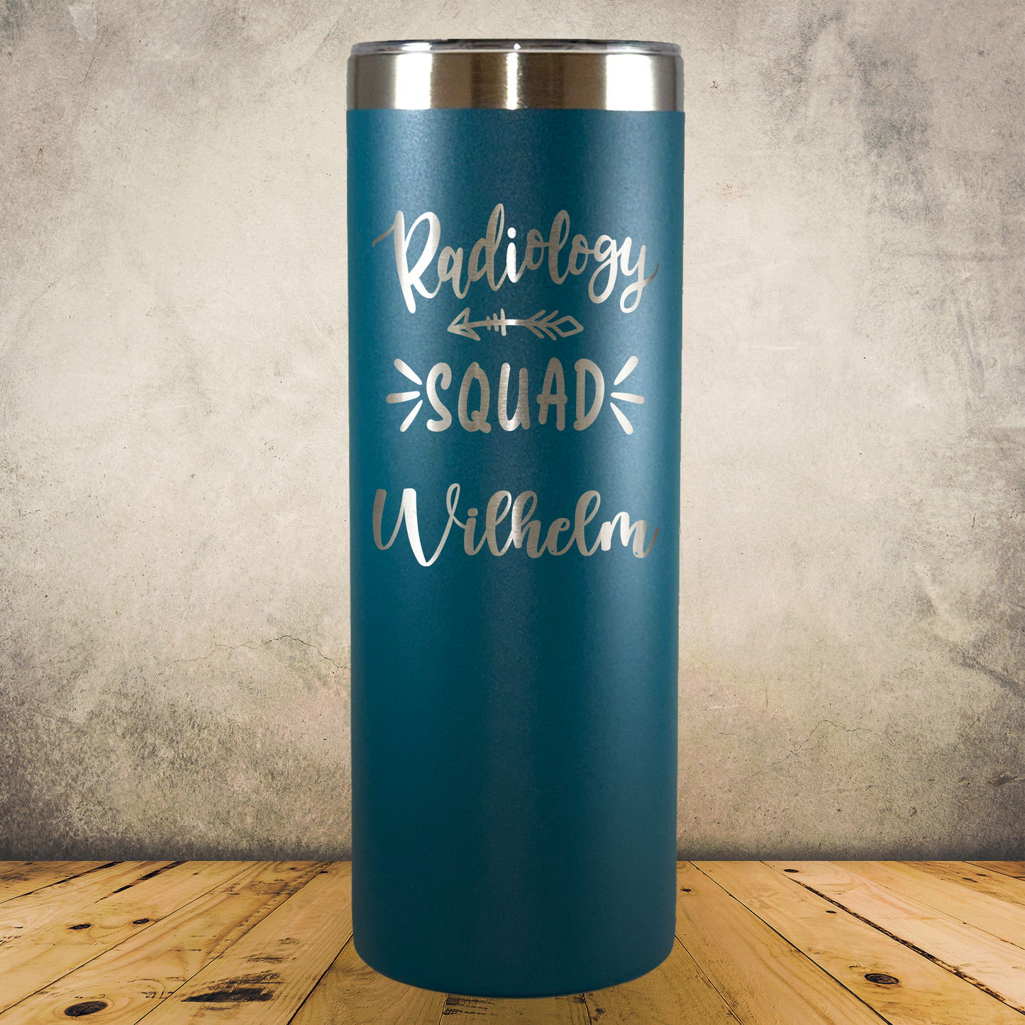 Personalized Radiology Tumbler 20oz Skinny Custom Laser Engraved Cup
