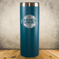 Personalized Volleyball Split Monogram Skinny Tumbler - Laser Engraved