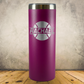 Personalized Tennis Split Monogram Skinny Tumbler - Laser Engraved