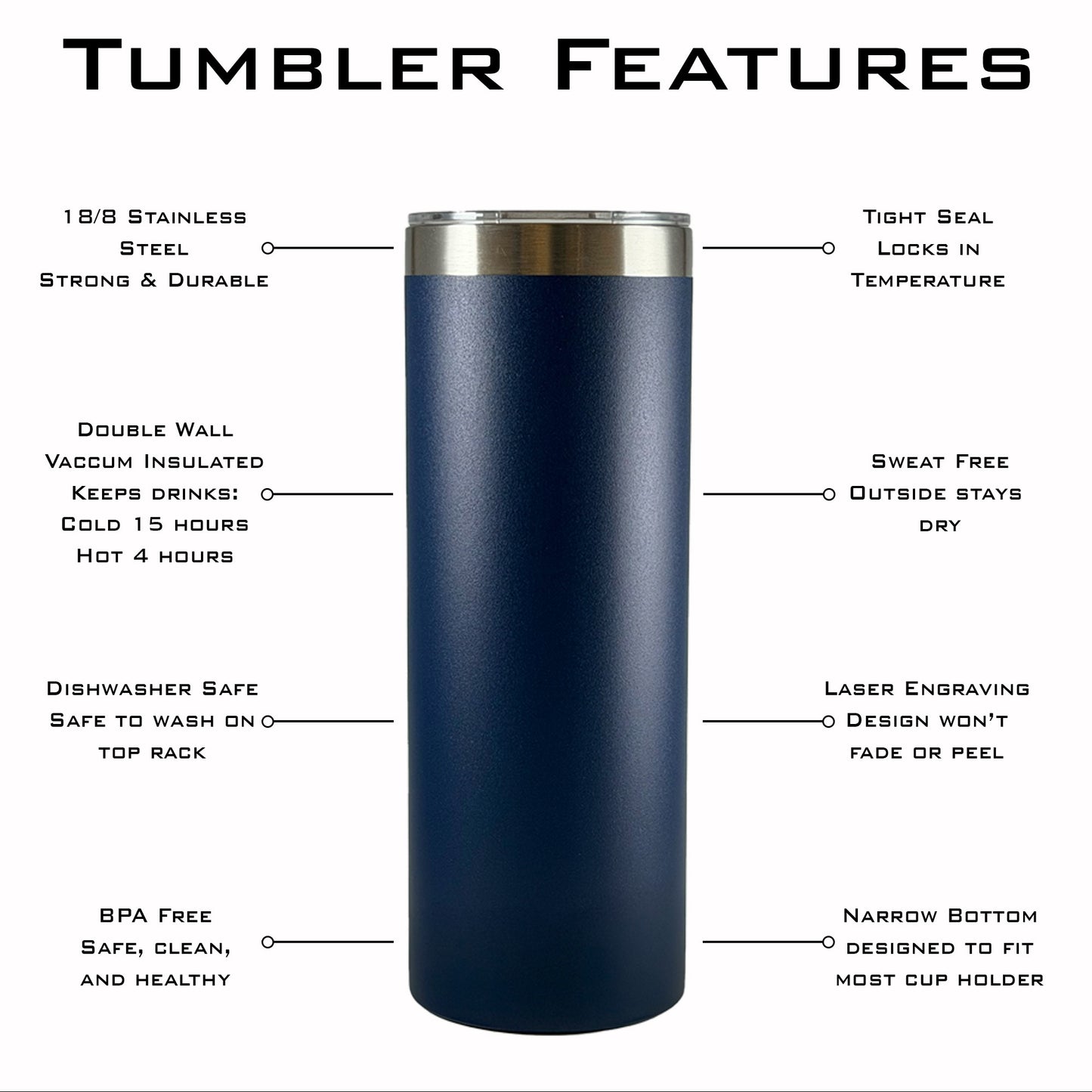 Personalized Husband and Wife Tumblers Set of 2 For Mr and Mrs, Couples, Custom 20oz Skinny Mugs, Laser Engraved Stainless Steel Cups (Copy)
