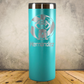 Personalized Laser Engraved Tumbler 20oz Skinny Female Volleyball Player Silhouette Gift for Players, Coaches & Fans