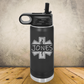 Personalized EMS Water Bottle 20oz or 32oz Custom EMT & Paramedic Tumbler, Laser Engraved Stainless Steel Travel Mug, First Responder Cup