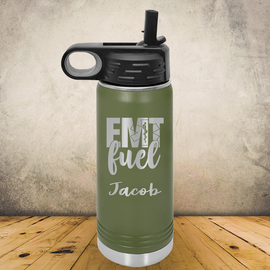 Personalized EMT Water Bottle 20oz or 32oz Custom Paramedic & EMS Tumbler, Laser Engraved Stainless Steel Travel Mug, First Responder Cup (Copy) (Copy)