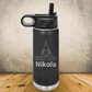 Personalized Engineer Water Bottle 20oz or 32oz Stainless Steel Laser Engraved Tumbler, Custom Insulated Travel Cup for Engineers, Engineering Gift
