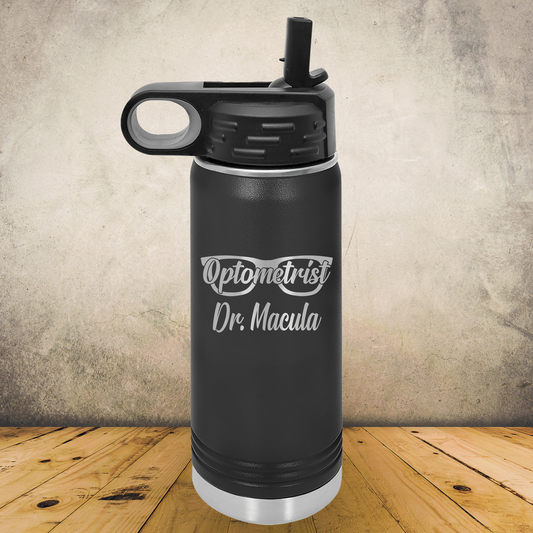 Personalized Optometrist Tumbler 20oz or 32oz Custom Stainless Steel Laser Engraved Water Bottle, Ophthalmologist Present, Eye Doctor Gift, Optometry Professionals, Vision Care Professional Gift