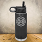 Personalized Laser Engraved Water Bottle 20/32oz for Firefighter Monogram