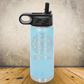 Personalized Laser Engraved Water Bottle 20/32oz for Firefighter Maltese Cross