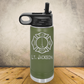 Personalized Laser Engraved Water Bottle 20/32oz for Firefighter Lieutenant