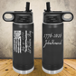Personalized Laser Engraved Water Bottle 20/32oz 1776–2026 USA 250th Anniversary