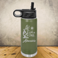 Personalized Lab Tech Water Bottle, Custom 20oz or 32oz Laboratory Technician Laser Engraved Stainless Steel Tumbler