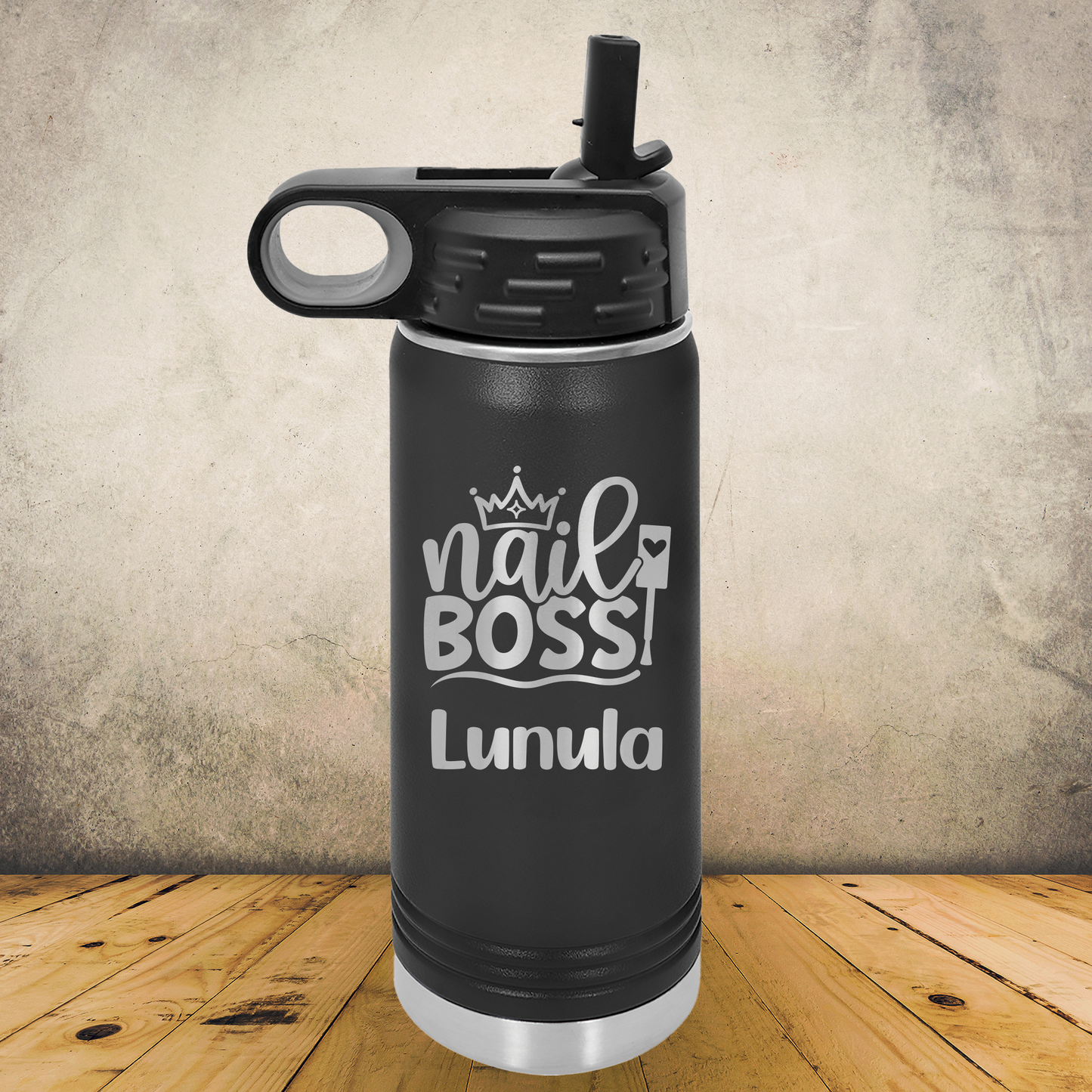 Personalized Manicurist Water Bottle 20/32oz Custom Laser Engraved Tumbler