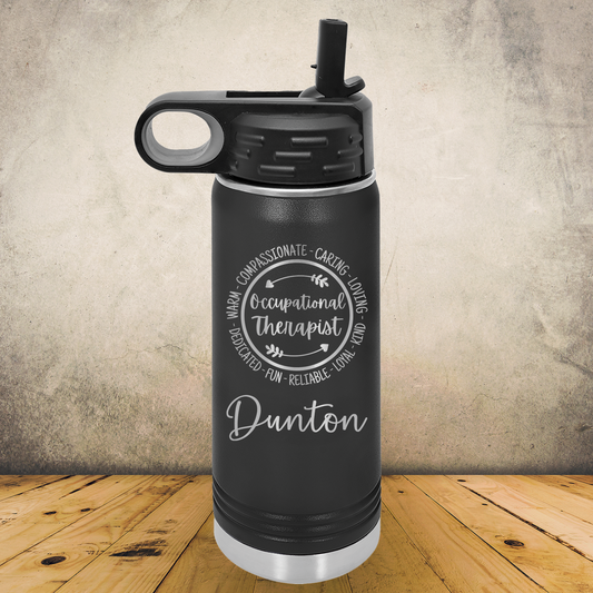 Personalized Occupational Therapist Water Bottle 20/32oz Custom Laser Engraved Tumbler