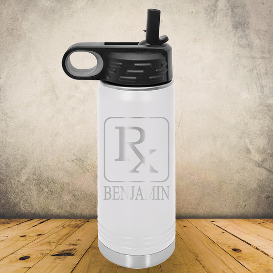 Personalized Pharmacist Water Bottle 20oz or 32oz Stainless Steel Tumbler, Custom Laser Engraved Pharmacy Gift, Pharmacist Appreciation Gift, Custom Insulated Travel Mug for RPh, Pharmacy Technician