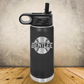 Personalized Baseball and Softball Water Bottle, Custom Laser Engraved 20oz or 32oz Stainless Steel Tumbler