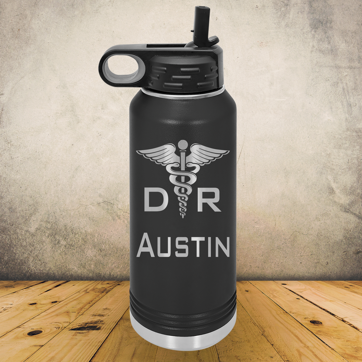 Personalized Doctor Tumbler 20oz or 32oz Custom Stainless Steel Laser Engraved Water Bottle, Medical Gift for Physician, MD, Nurse Practitioner, Surgeon, Doctor Appreciation Gift