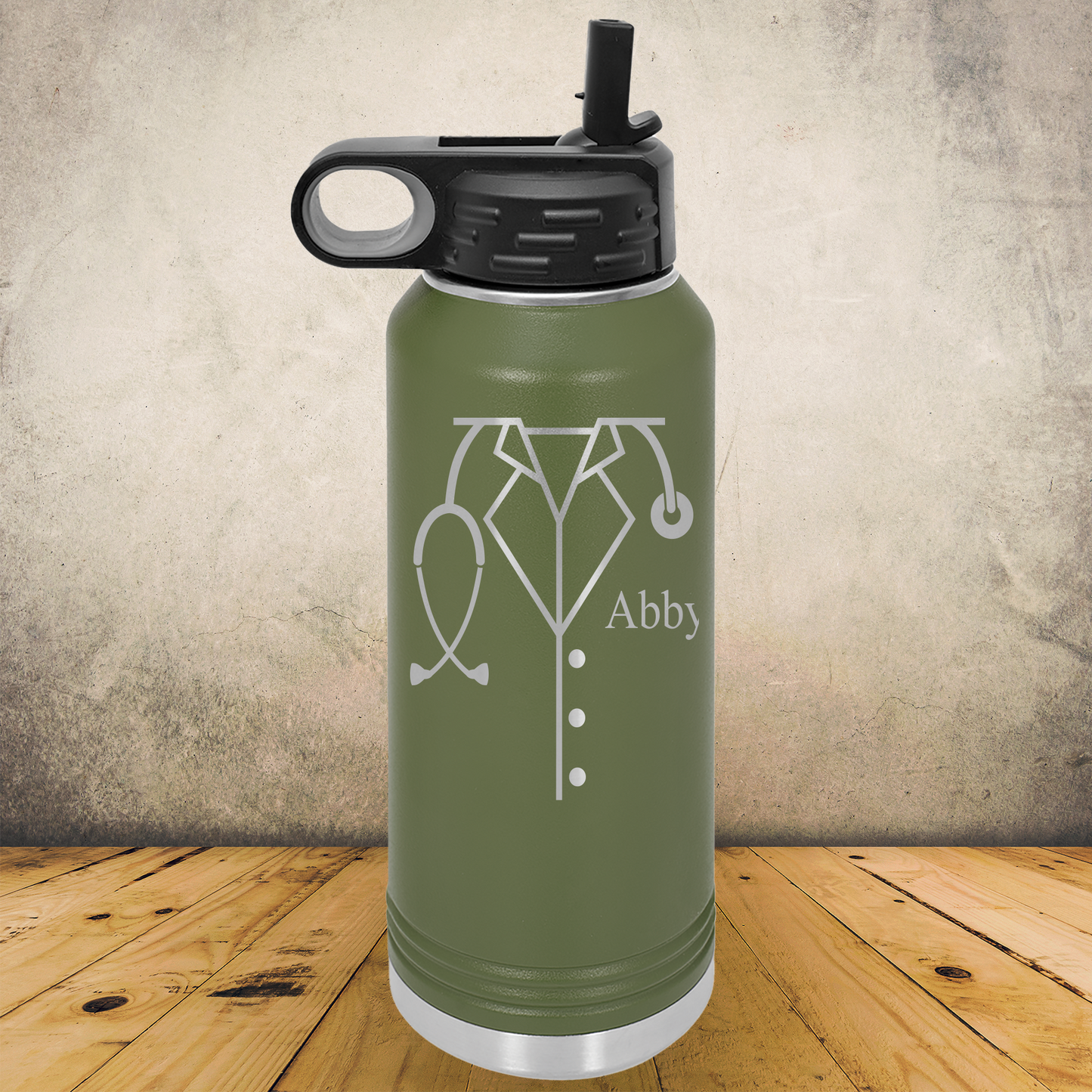 Personalized Doctor Tumbler 20oz or 32oz Custom Stainless Steel Laser Engraved Water Bottle, Medical Gift for Physician, MD, Nurse Practitioner, Surgeon, Doctor Appreciation Gift (Copy)