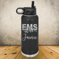 Personalized EMS Water Bottle 20oz or 32oz Custom EMT & Paramedic Tumbler, Laser Engraved Stainless Steel Travel Mug, First Responder Cup (Copy) (Copy)