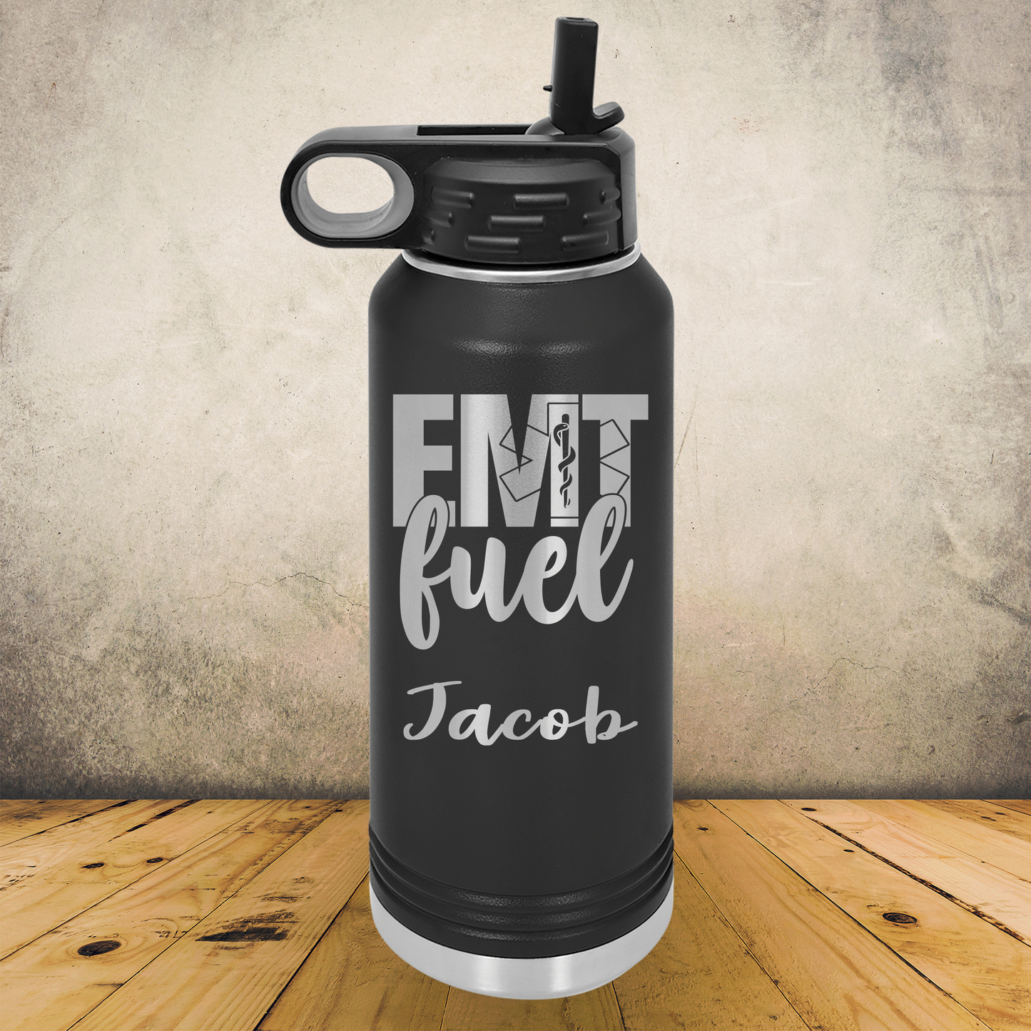 Personalized EMT Water Bottle 20oz or 32oz Custom Paramedic & EMS Tumbler, Laser Engraved Stainless Steel Travel Mug, First Responder Cup (Copy) (Copy)