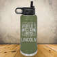 Personalized Lawyer Water Bottle 20/32oz Custom Laser Engraved Tumbler