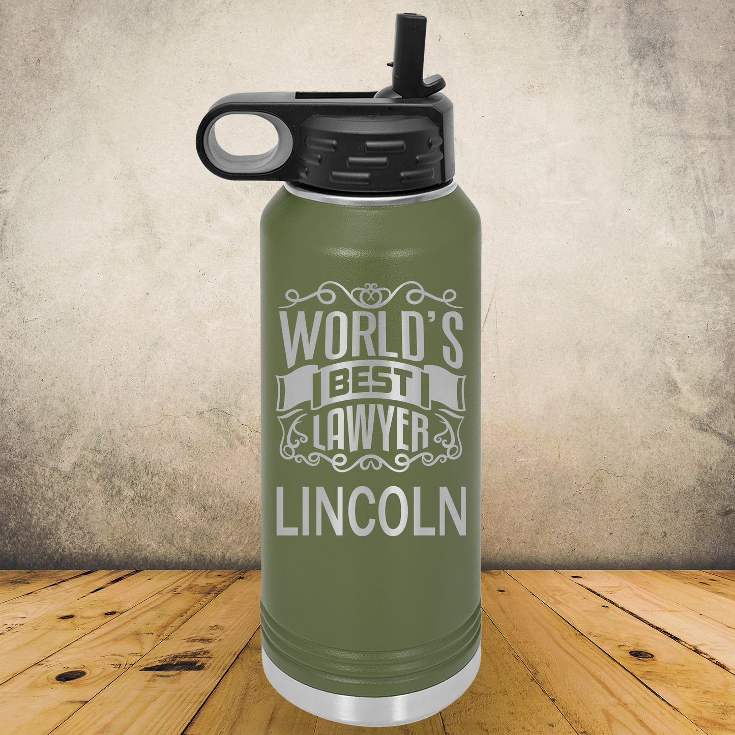 Personalized Lawyer Water Bottle 20/32oz Custom Laser Engraved Tumbler